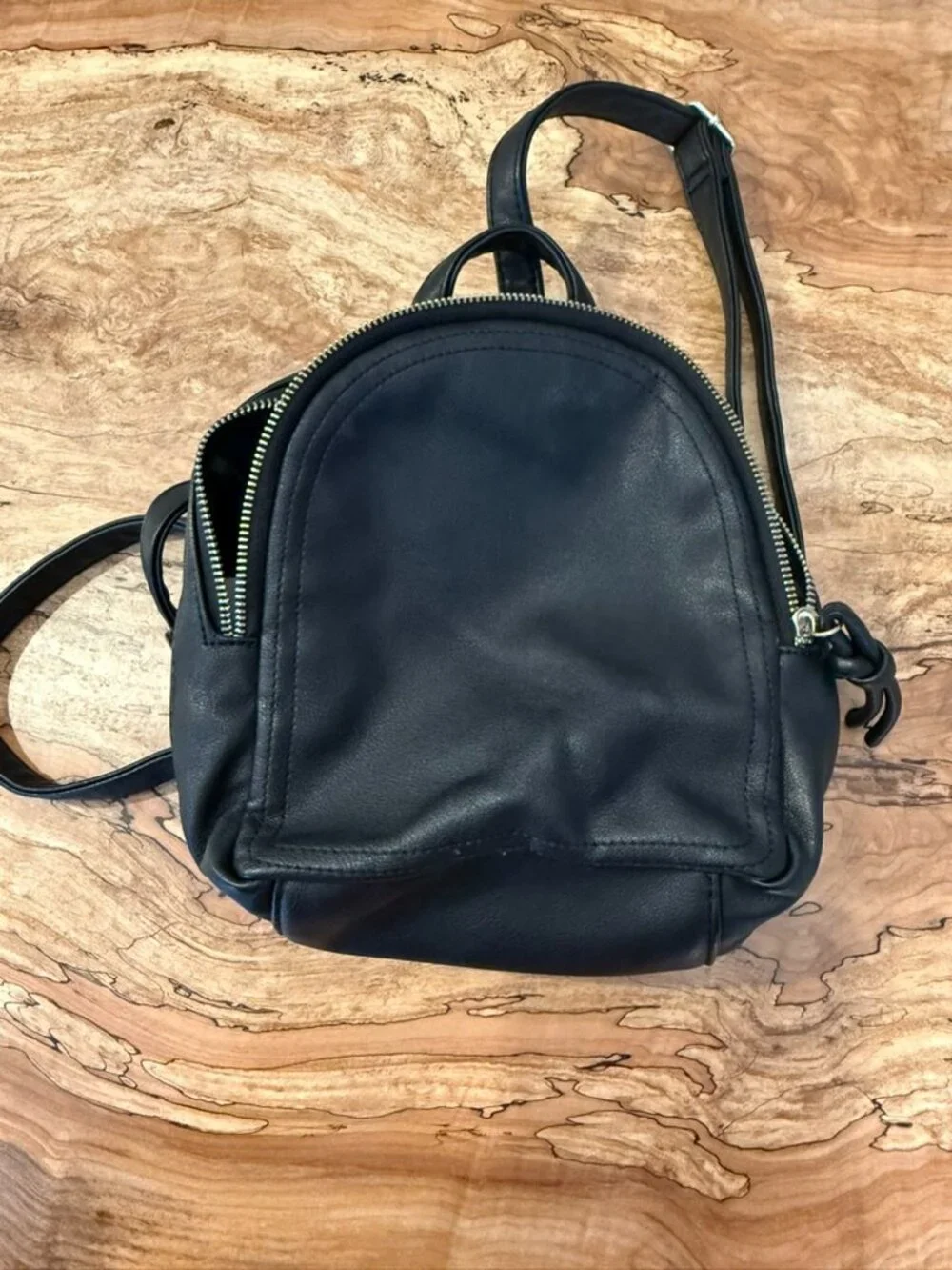 Mossimo Supply Co. Mini Backpack | Black | Faux Leather